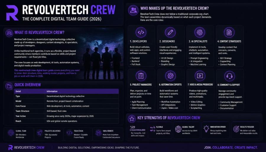RevolverTech Crew: The Complete Digital Team Guide (2026) RevolverTech Crew
